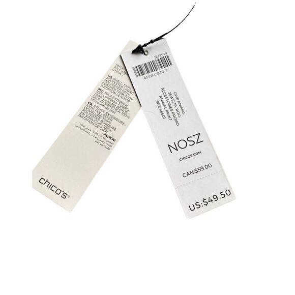 Chicos Travel Jewelry Roll Leopard Print New with tags - Picture 7 of 9